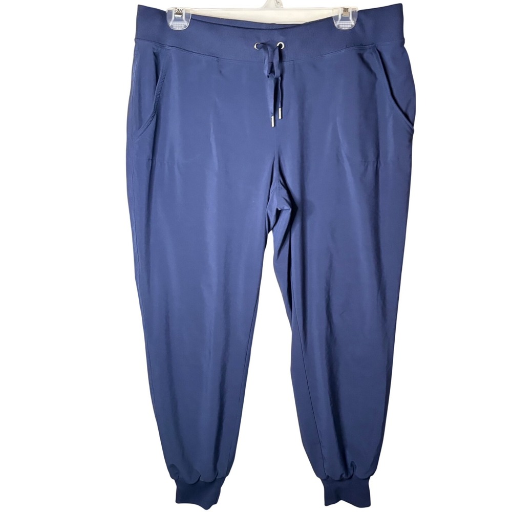 Athleta Brooklyn Ankle Pants Womens 10 Blue Joggers‎ Athleisure Gorpcore